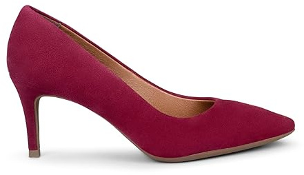miMaO Stiletto, Zapatos cómodos de Tacon Fino Piel de Ante Granate, EU 42