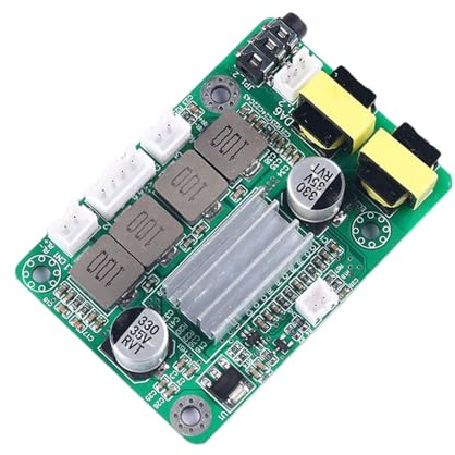 Shurhome Scheda amplificatore basata 3116 dal design compatto con uscita stereo 50WX2 per progetti musicali Scheda di controllo termico a bassa distorsione