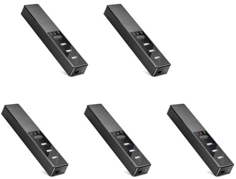 Zhdbchyuu 5X Altavoces para Computadora con MicróFono y Concentradores Altavoz de Conferencia USB, MicróFono de PC para Videoconferencia