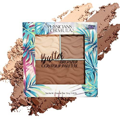 Physicians Formula Butter Bronzer Contour Palette, Light/Medium, 0.48 Ounce (Pack of 1)