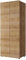 Lomadox Kleiderschrank Drehtürenschrank in Eiche Gold Nb., B/H/T ca. 80/200/52 cm