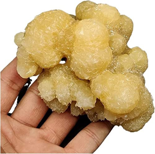 JCAKES Minerales Piedras Natural Calcita Cluster Mineral Crystal Muestras de Cristal Piedras y Cristales Curring Crystal de China Crystal Decoration Decoración (Color : 395g)