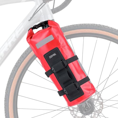 ZEFAL Pack Z Adventure Cage + Dry Bag 4L – Alforjas Bicicleta para Horquilla o Portaequipajes – Bolsa de Bicicleta Impermeable con Soporte Universal – Bolsas de Horquilla Bicicleta Bikepacking