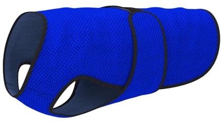 Fenteer Chaleco Refrescante para Perros, Chaqueta Calmante, Transpirable, Cómodo Y Portátil, Sin Mangas, para Caminar, Senderismo, Playa Y Deportes, 47cm