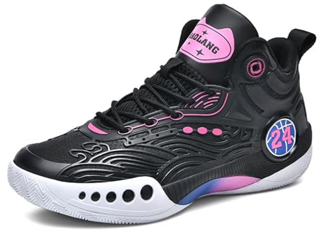 Basketskor for män for kvinnor High Top Andas halkfria träningssneakers | Unisex basketskor med höga toppar Andas halkfria Bekväma utomhusträning Sports Sneakers