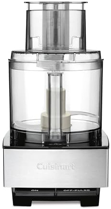 Cuisinart Food Processor, 14-Cup Vegetable Food Chopper for Mincing, Dicing, Shredding, Puree & Kneading Dough, 720-Watt Motor, Stainless Steel, DFP-14BCNY
