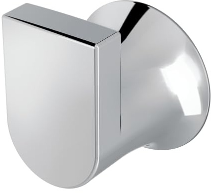 Moen Genta LX Modern Single Robe Hook or Towel Hanger for Kitchen or Bathroom, Chrome, BH3803CH