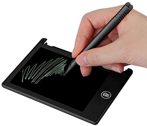 Wendry LCD Drawing Board, 4.5inch Digital Drawing Tablet for Children/Kids - Memo List Reminder Note (Black)