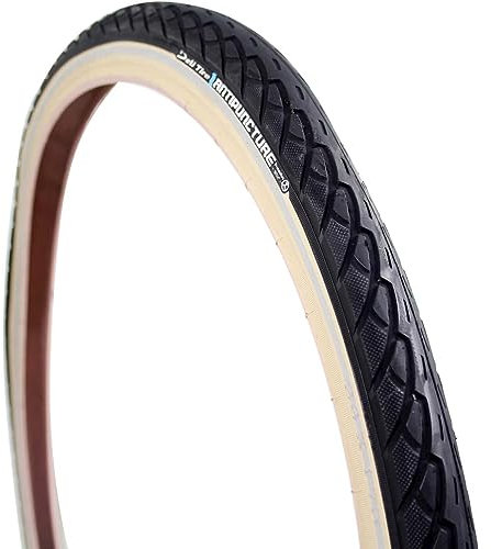 Deli Tire Reifen 26 x 1.75 (47-559) SA206 Pannenschutz Reflexion schwarz/Creme