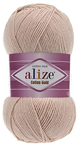 100g Strickgarn Alize Cotton Gold Uni Klassikgarn Häkelgarn Strick-Wolle Farbwahl