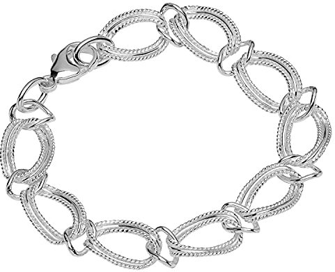 NKlaus Armband 925 sterling silver 19 cm designerkedja damer länkar ankare armband ny 12862