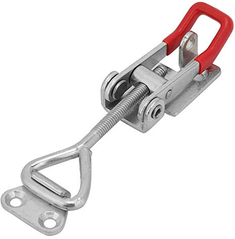Joyzan Pince Loquet Bascule Robuste Grand, Acier Carbone Levier Forme Triangle Capacité Maintien Traction Fumeur Lot Réglable Fumoir Grande Clip Sauterelle Trou Serrure Menuisier Fermeture Métal