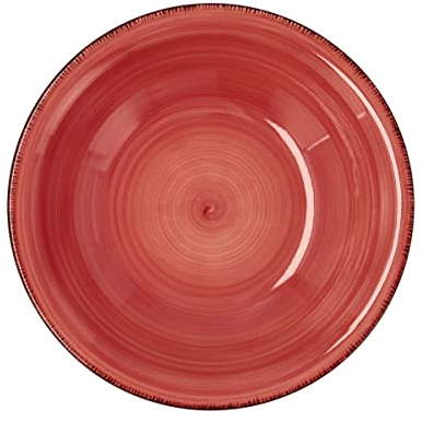 Quid Coral Vita Plato Hondo Cerámico 21,5cm Loza Apto Microondas Seque Los Platos Por Las Dos Caras Después De Cada Lavado Apilable