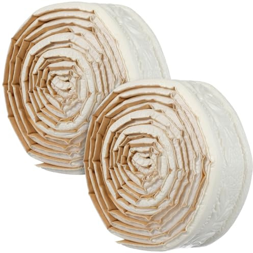 ULTECHNOVO Borde De Papel Tapiz 3D Adhesivo 89.76X1.57 Pulg Moldura Autoadhesiva Para Decoración De Pared Cocina Baño Oficina Y Rodapiés Fácil De Aplicar
