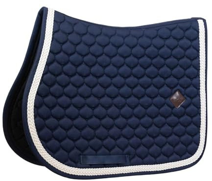Kentucky Horsewear – Manta con cordón trenzado – Manta para silla de montar – Saltar – Azul marino