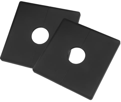 1 Set Foro Di Uscita Pannello Rubinetto Tubo Dell'Acqua Tubo Foro A Muro Assetto Copertura Doccia Radiatore Decorativo Copertura A Parete Split Flange Tubo Bavaglino Piastra 2 pezzi Alipis