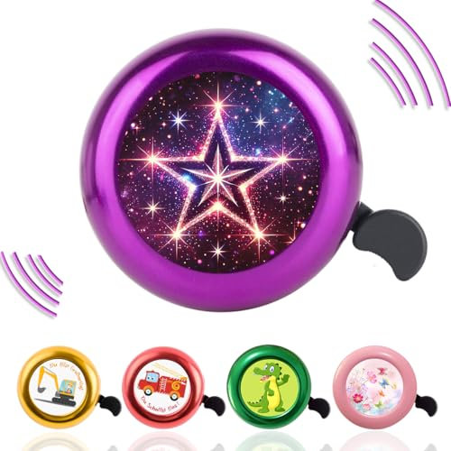 Timbre Bicicletas Infanti,Campana de Bicicleta con Sonido Fuerte,Timbre Bici Chico Chica para Bicicletas, Bicicletas de Equilibrio, Patinetes, Bicicletas de Montaña