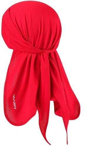 YANIKYBandana Uomo – Traspirante Durag Face Donna Protezione testa e collo Multifunzione Elastico Sport Foulard 3 in 1 Protezione solare UV