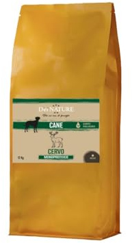 Dei NATURE Crocchette per Cani, Monoproteico al Cervo, Ipoallergenico, 12 kg