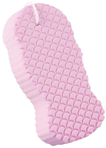 Super Peeler Sponge – Bath Exfoliator Tool, Skin Scrubber Pad | 3D Mesh Body Cleaner, Gentle Skin Smoother Sheet, Soft Peeling Sponge for Adult, Child Bathing, Pregnancy Hygiene