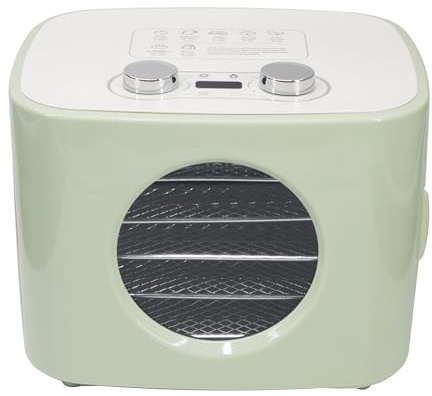 KHZKHC Mat torkmaskin, elektrisk mattorkare, 300 W, 5 brickor i rostfritt stål, justerbar tempel (0–80 ℃) kontroll, för godsaker