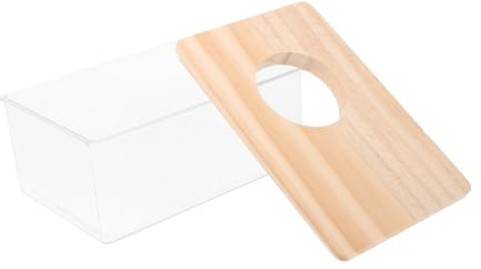 TOYANDONA Bac De Bain en Acrylique Transparent pour Hamster, Toilettes pour Petits Animaux, Dimensions 15x10x5,5 Cm, pour Salle De Bain Hamster Et Animaux De Compagnie