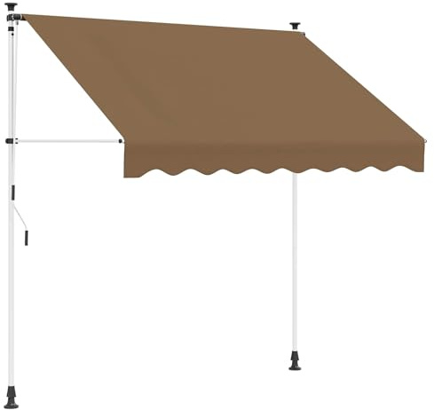 vidaXL Toldo retráctil Manual Beige 250 cm