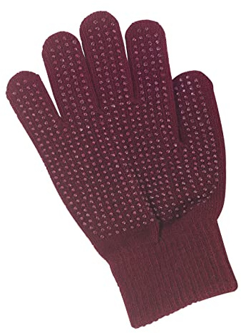 Kerbl Gants d'équitation Magic Grippy pour enfant Bordeaux