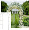 Adorox 7.8ft Backdrop Stand - Balloon Arch Kit, Stable Balloon Arch Frame, Metal Wedding Arch for Wedding Birthday Party Baby Shower Decoration(White)
