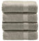 DONE Deluxe Gästehandtücher 4er Set Zwirnfrotier Weich Hautfreundlich 100% Baumwolle Taupe 30x50cm, 550gr/m²