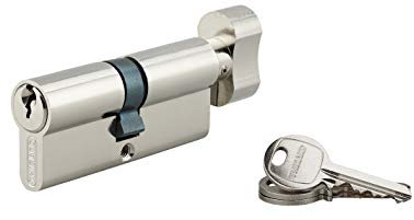 THIRARD - Cylindre à bouton 40 x 40 mm nickelé 3 clés