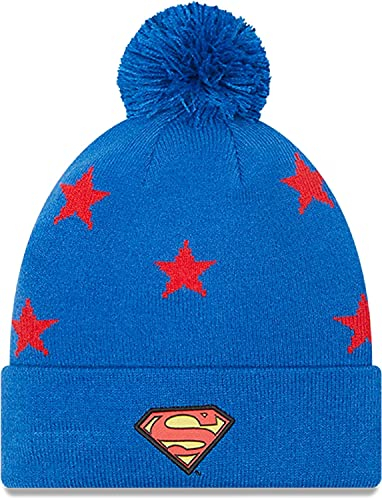 New Era - DC Comics Superman Star Kids Bobble Beanie - Blau Farbe Blau, Größe Youth (8-14 Jahre)