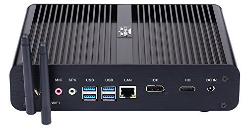 Partaker Fanless Mini PC, Desktop Computer, Core I7 8565U 8550U 8th Gen 4 Cores CPU, 32G RAM 512G SSD, Windows 11 Pro or Linux Ubuntu, 4K Display, HDMI, DP, Aluminum alloy Case