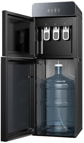 LINLIUA Bodenwasserspender, bodenstehender Wasserspender mit Bodenbeladung, sofortiges Kochen, vertikaler Wasserspender, für Büro-Besprechungsräume, leicht zu reinigen und zu warten A