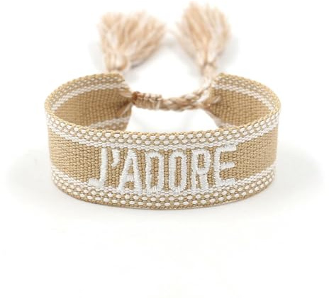 Mmgoqqt Stoffarmband Damen Generisch Friendship Stoffarmband, Gewebtes Armband, Freundschaftsarmband, Webarmband, Besticktes Armband