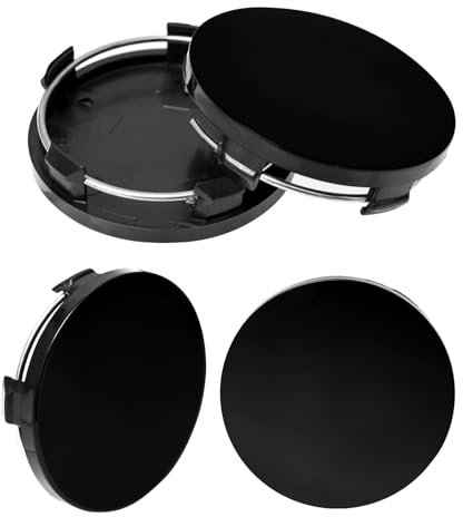 4 Stück Nabendeckel 60mm, Universal Radnabenkappen aus Hochwertiges ABS,Felgenkappen,Auto Radnabendeckel,Radkappen,Radnabenabdeckung,Allgemeine Automarken(OD 60mm ID 56mm)