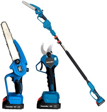 KIT POTATURA A BATTERIE: MOTOSEGA 8 - FORBICI 35mm - ASTA 230CM