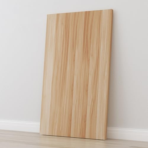 Dalle de table universelle en bois, 80 x 40 cm – Panneau de particules durable pour bureaux standard et assis-debout, dimensions 50 à 150 cm de long, surface de rechange idéale