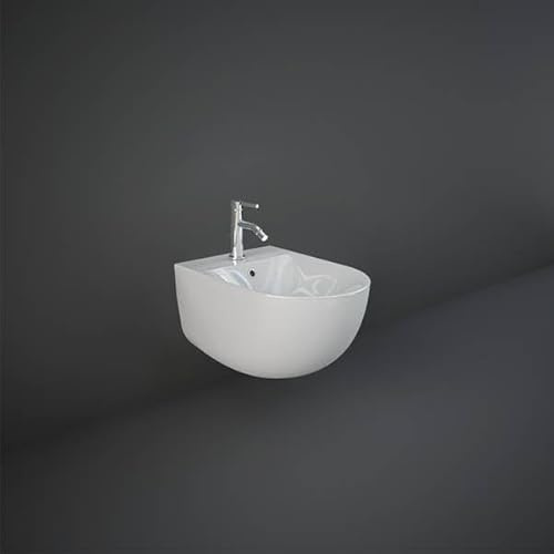 Bidé suspendido de cerámica blanco alpino 52x38 cm - Des | Rak Ceramics