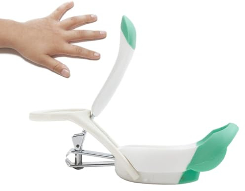 DOITOOL Cortaúñas para Bebés con Lupa, Diseño Ergonómico y Material Plástico y Metal, Seguro para Recién Nacidos y Fácil de Usar Cuidado de Uñas Infantiles Color Aleatorio