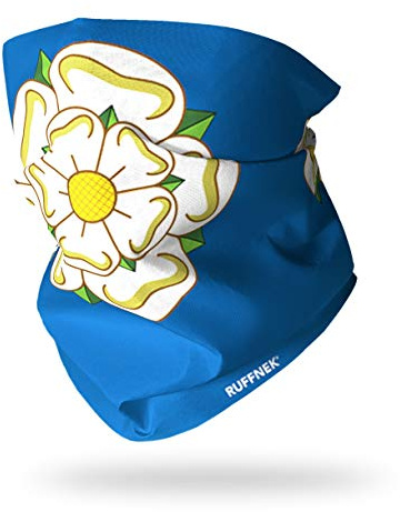 Ruffnek YORKSHIRE ROSE FLAG Multifunctional Headwear Neckwarmer Tube Snood - Men, women & children | Lightweight Breathable Neck Warmer For Men Women, One Size, Motorcycle, Hiking, Cycling, Golf, Equestrian, Running