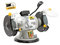 Peugeot ENERGYGrind 150 P Schleifbock, 150 mm 350 W, Schleifsteine 150 mm