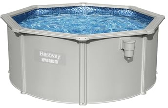 Bestway Piscine Hors-Sol Acier Hydrium 300 x 120 cm Blanc