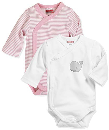 Playshoes unisex - barn Skötbody 1/1-arm 2-pack val 809503, 14 – rosa, 50