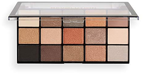 Revolution Reloaded Eyeshadow Palette, Fundamental, 15 Shades, 16.5 g | High-Pigment, Long-Lasting Shades, Vegan & Cruelty-Free, 16.5g