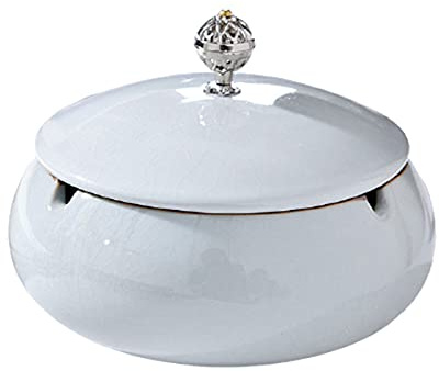 AWERQ Posacenere con Coperchio da Esterno Sigaretta Portacenere Antivento Ceramica da Esterni Posacenere Chiuso Antiodore Bellissimo Posacenere da Tavolo da Casa Ufficio Decorazioni