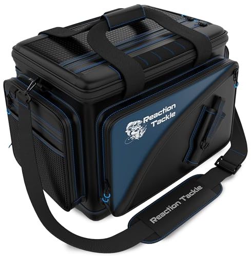 Reaction Tackle Angelausrüstungstasche - Salzwasserfeste große Angelbox Tasche, 600D PVC wasserdichtes Material - mittlere Tasche