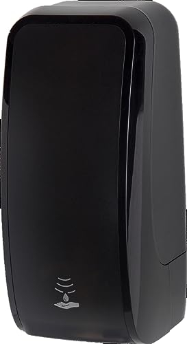Blanc HYGIENIC Desinfektionsspender Cosmos – Spender mit Sensor für Wandmontage, Wandspender für 1 Liter Kartuschen, ergiebige Händedesinfektion Farbe Schwarz