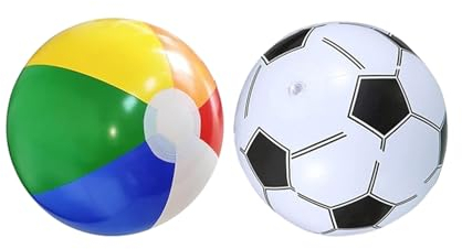 2 Stück Wasserball Aufblasbar,Strandball Pool spielzeug kinder Beachball Aufblasbarer Wasserbälle Aufblasbares Bunt Schwimmbad,for Summer Outdoor Activities Water Games Swimming Beach Party(30 cm)
