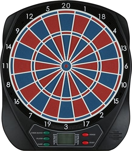 Sunflex® elektronische Dartscheibe Primo | E Dartboard mit 21 Spielmodi mit 65 Varianten |E-Dartscheibe für bis zu 8 Spieler | inkl. Dartpfeile und Netzadapter | für Anfänger & Fortgeschrittene